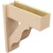Ekena Millwork 7 1/2-in W x 20-in D x 24-in H Funston Block Rough Cedar Woodgrain TimberThane Outlooker, Primed Tan OUTUR075X20X24FST44RCPR - alternate 2